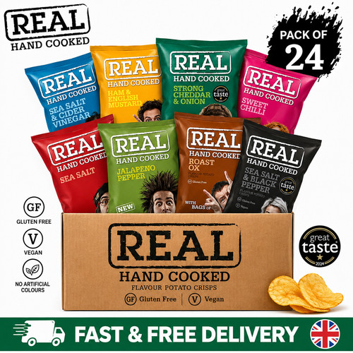 Real handcooked crisps - crisps, variety