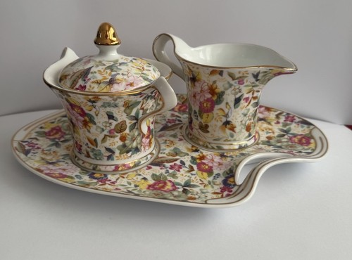 Milk cream jug - cream, tray
