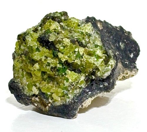 Peridot crystal cluster - peridot,