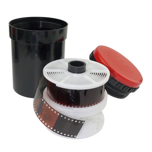 Film developing tank with - developing,
