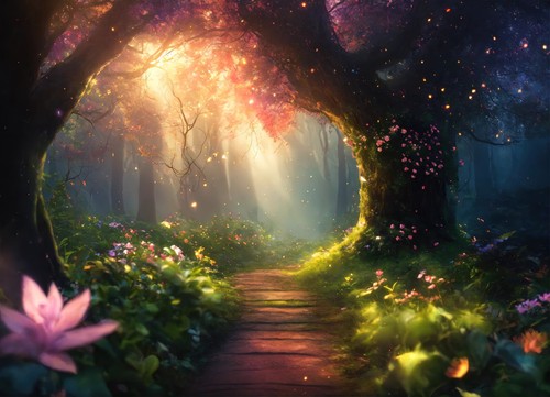 Mystical fairy woodland forest - woodland,