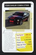 1 x card Top Gear Cool Car Ford Shelby Cobra GT500 ≠ Q14