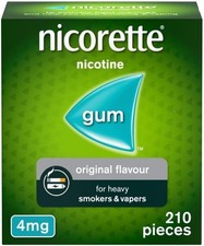 Nicorette 4mg Gum. Original