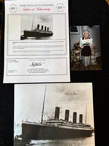 Brilliant millvina dean - brilliant, signed