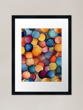 Vibrant Watercolor Pebbles