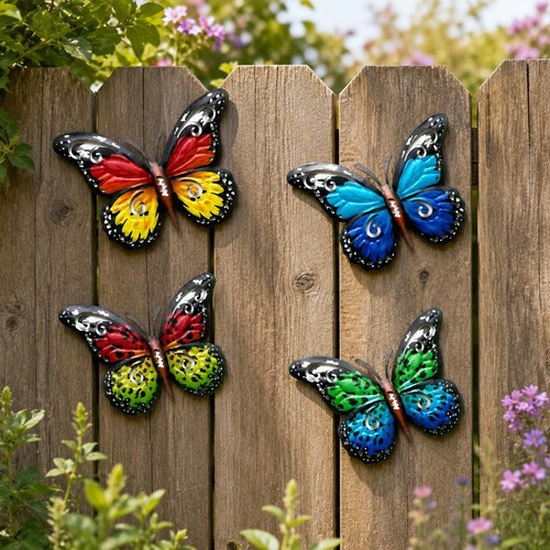 Large metal butterfly wall - large,