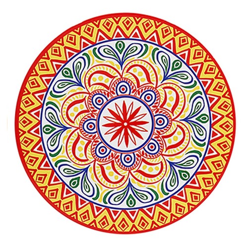Ceramic trivet tuscany - trivet, red