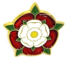 Tudor Rose Enamel Pin Badge