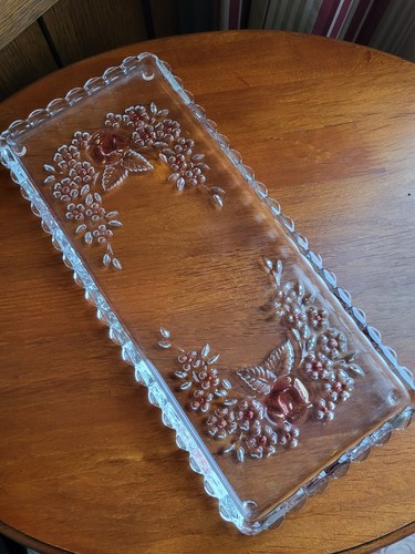 Glass dressing table tray - glass, .