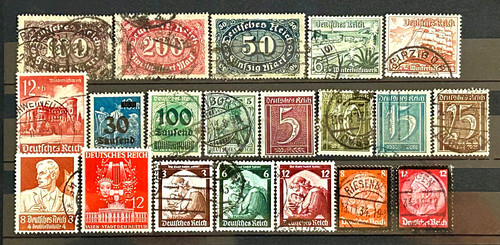 German stamps lot - -, old