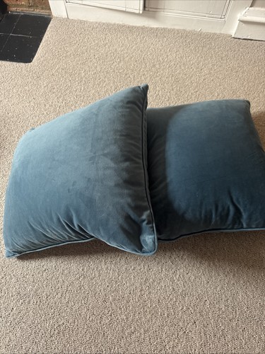 Blue handmade cushions - handmade,