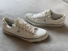 Mens Superdry white canvas shoes - Size 12, very good condition