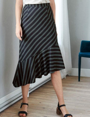 Damart asymmetric black stripe - damart,