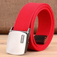 Military enthusiast casual leather belt fabric belt Men's outdoor canvas belt