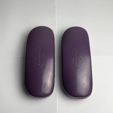 Specsavers Eyeglasses Case x2 Purple Cover Snap Shot Hard Holder Storage