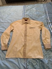 Vintage Dagger Collar Shirt Sweeney Made in Hong Kong Mod used 16” collar