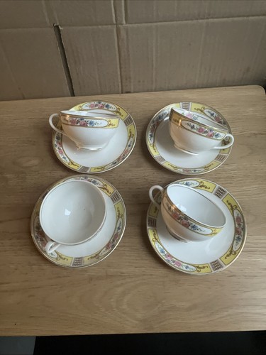 Vintage yellow floral - yellow, tea