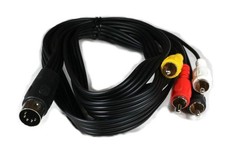 5-Pin Din Male to 4-RCA Male