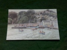 FLUSHING Cornwall Art card by
