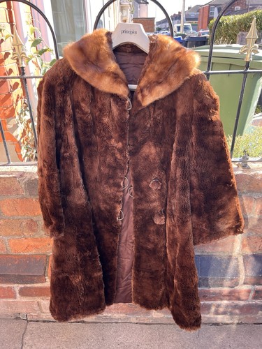 Vintage 1950s brown beaver - 1950s,