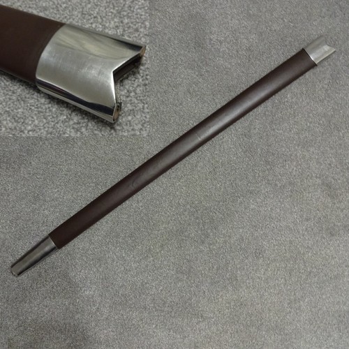 Medieval brown leather - , covered