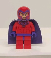 Genuine LEGO Magneto Minifigure SH0031 Marvel Super Heroes Set 6866 Red Outfit