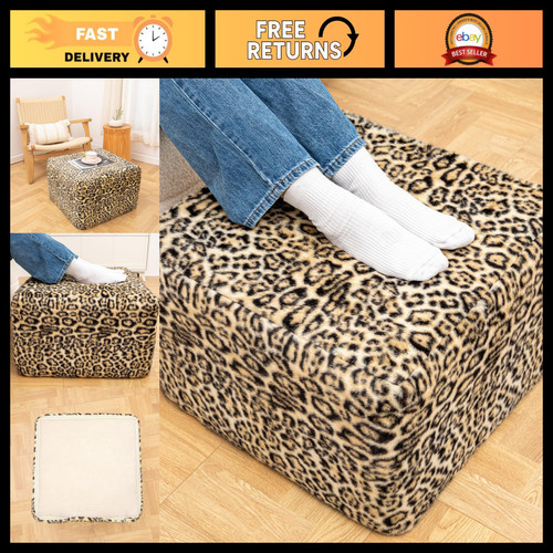 Square ottoman footrest pouf - square,