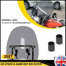 19"x17" Large Smoke Windshield