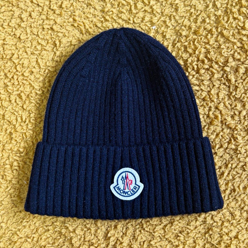 Moncler navy wool - navy, ribbed