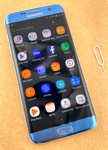 Samsung galaxy edge blue - s7,