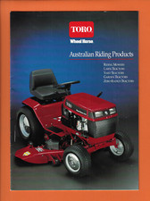 TORO RIDING MOWERS/LAWN TRACTORS/GARDEN TRACTORS/ZERO TURN 16 PAGE BROCHURE 1992