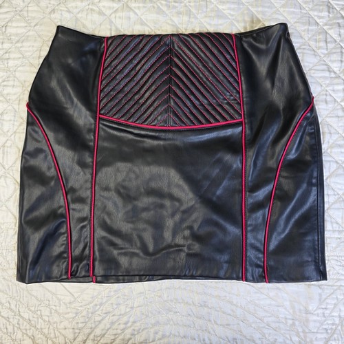 Zara womens black faux leather - faux,