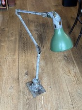 Large Mek Elek lamp with rare larger shade - unrestored