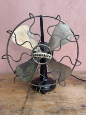 Rare Antique 1930 Vintage Marelli Fan Sciroccale Italy rewired UK works v well