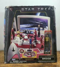 Star Trek USS Enterprise Bridge Set with Captain Kirk 2009 Playmates New In Box 