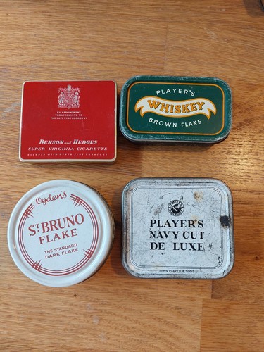 Vintage tobacco tins - 4x,