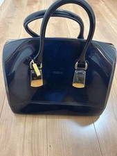 FURLA Candy Bag Navy Leather