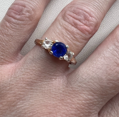 Blue sapphire old european - sapphire,