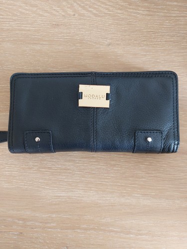 Modalu black leather - black,