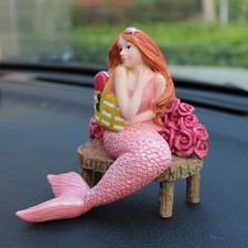 Mermaid Ornament Car Interior Mermaid Statue Resin Mermaid Prop