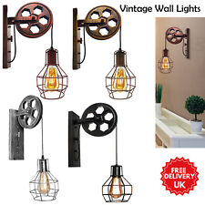 Retro Pulley Wheel Wall