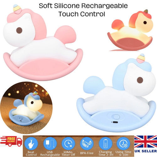 Led night light unicorn - led,