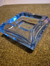 Mid Century Ice Blue Glass