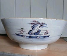English Delft Punch Bowl 9