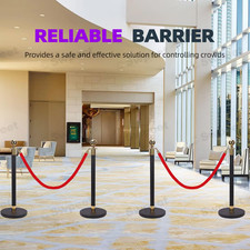 Black gold stanchion posts - black, &gold