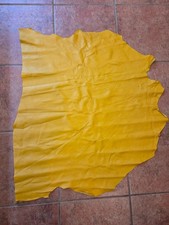 Suave Nappa Leather, Yellow, 4