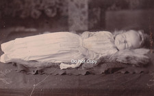 Victorian CDV Photo Deceased Infant Post Mortem Child Matkin Studio Lincoln