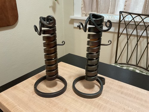 Iron corkscrew candle - 2,