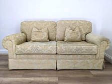 SOFA 3 Seater Cream Damask