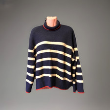 Ladies ZARA Navy Mix Jumper